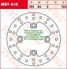 104/84/200 MST415 Bremsscheibe von TRW mit ABE
