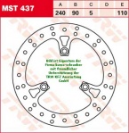 110/90/240 MST437 Bremsscheibe von TRW mit ABE
