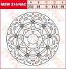 81/61/310 MSW214RAC Bremsscheibe von TRW mit ABE