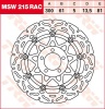 81/61/300 MSW215RAC Bremsscheibe von TRW mit ABE