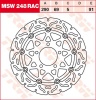 91/69/290 MSW248RAC Bremsscheibe von TRW mit ABE