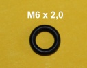 O-Ring lfest 6x2,0 M6 x 2,0