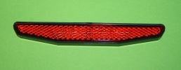 Reflektor rot mit selbstklebender Folie 125 x 18 mm E-geprft