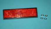 Reflektor rot 94 x 28 mm E-geprüft zum Schrauben 2 x M4 Gewinde Reflektor rot 94 x 28 mm E-geprüft zum Schrauben 2 x M4 Gewinde
