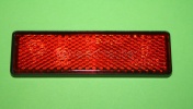 Reflektor rot rechteckig mit selbstklebender Folie 90 x 25 mm E-geprft