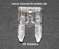 Mini Flachstecksicherung Sicherung 25A 25 Ampere