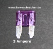 Mini Flachstecksicherung Sicherung 3A 3 Ampere