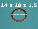 Dichtring Dichtung Kupfer massiv Dresselhaus DIN7603A 14x18x1,5 Dichtring Dichtung Kupfer massiv Dresselhaus DIN7603A 14x18x1,5