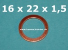 Dichtring Dichtung Kupfer massiv Dresselhaus DIN7603A 16x22x1,5 Dichtring Dichtung Kupfer massiv Dresselhaus DIN7603A 16x22x1,5