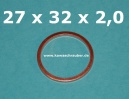 Dichtring Dichtung Kupfer massiv Dresselhaus DIN7603A 27x32x2,0 Dichtring Dichtung Kupfer massiv Dresselhaus DIN7603A 27x32x2,0