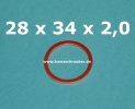 Dichtring Dichtung Kupfer massiv Dresselhaus DIN7603A 28x34x2,0 Dichtring Dichtung Kupfer massiv Dresselhaus DIN7603A 28x34x2,0