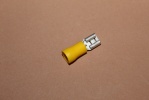 Kabelverbinder Flachsteckhlse gelb 6,3mm Dresselhaus