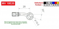 Varioflex Fitting MV10E20 lose diverse Farben incl. Dichtungen (Paar)