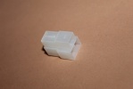 Gehäuse männlich 3-polig weiß Hella für 6,3mm Stecker Gehäuse männlich 3-polig weiß Hella für 6,3mm Stecker